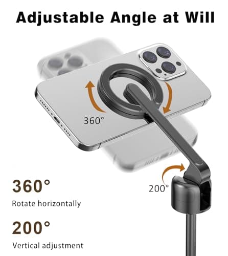 TONEOF 68" Magnetic Selfie Stick Phone Tripod, Phone Stand for Magsafe — view 5
