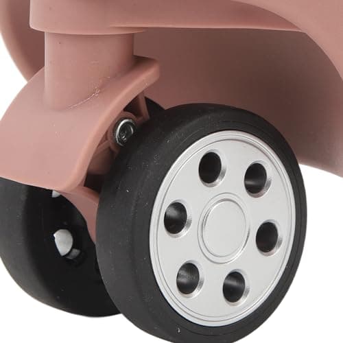 Alomejor 1 Pair Luggage Wheel ABS Rubber Luggage Universal Wheel Suitcase Wheels Replacement Accessories (Rose Gold) — view 5