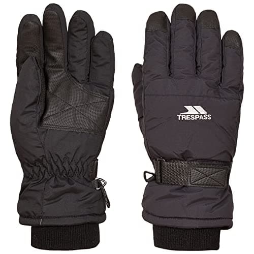 Trespass Mens Womens Ski Gloves Water Resistant Lightly Padded Gohan II