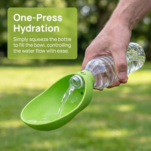Dog Drinking Bottle Portable Silicone Drinking Cap For Bottles Dogs — view 5