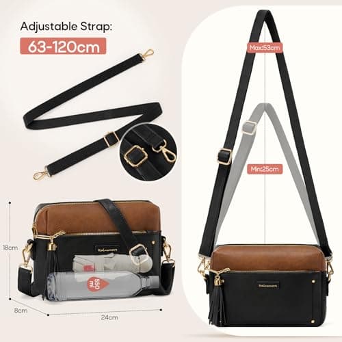 RAINSMORE Crossbody Bag for Women Small Handbags with Anti Theft Zipper — view 5