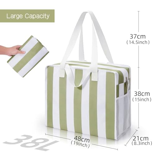 KALIDI Foldable Beach Bag for Women Large Family Beach Bag for Travel — view 4