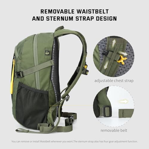 SKYSPER Small Hiking Backpack, 30L Lightweight Travel Backpacks Hiking Daypack Rucksack Women Men for Trekking Backpacking Outdoor Sports — view 4