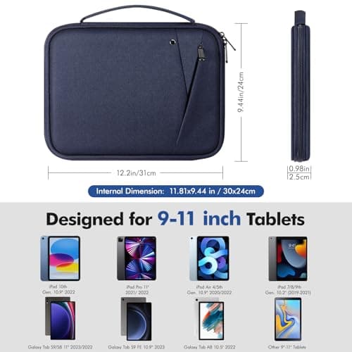 MoKo 9-11 Inch Tablet Sleeve Bag with Carry Handle — view 2