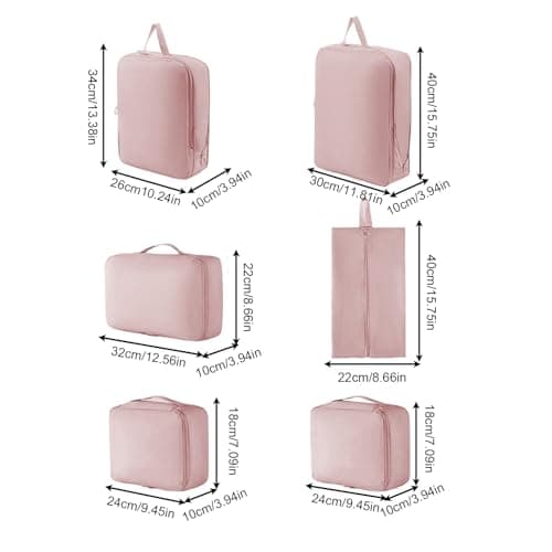 Packing Cubes 6 Pieces Lightweight Traveling Storage Pouch — view 6