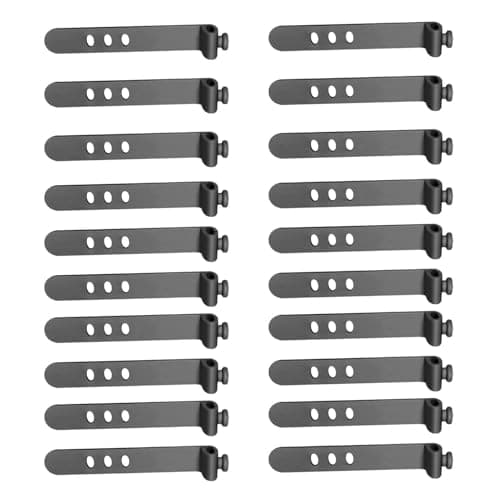 Reusable Silicone Cable Ties - Cable Straps - 20 Pack Three Hole Cord Organizer | for Headphone Charging Digital Cables | Free Holder for Home Office Travel, Silicone 2.87 Inches