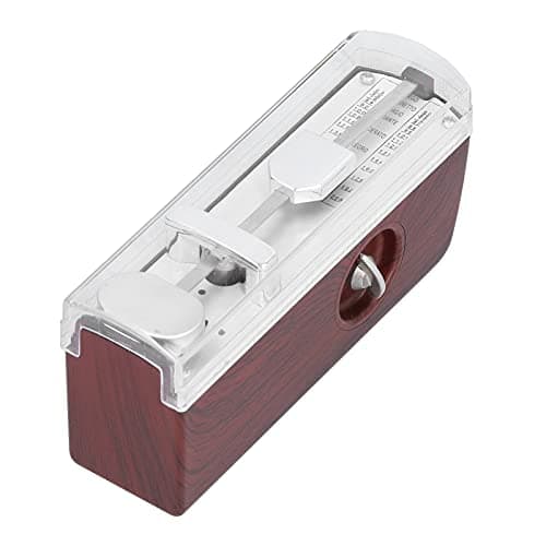 Mini Mechanical Metronome for Piano Guitar Violin, Burgundy