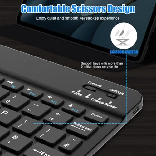 NOOX Bluetooth Keyboard for iPad, Galaxy Tablets, SmartPhones — view 6
