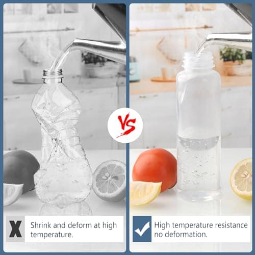 YBCPACK 10 Pack 500ml PP Heat-Resistant Plastic Juice Bottles With Cap — view 4
