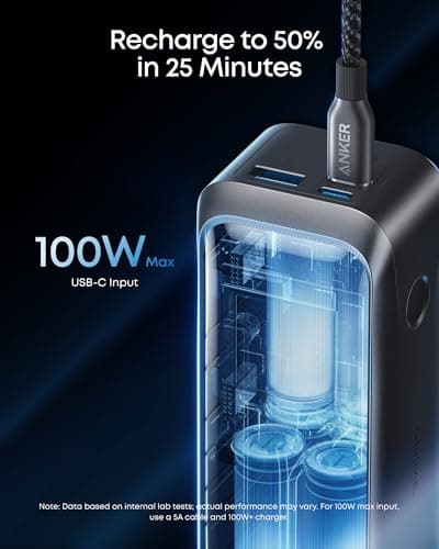 Anker Prime Power Bank, 20,100mAh 3-Port Portable Charger — view 5