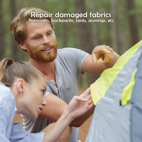 Cretty-Meet 3 Sheets Down Jacket Repair Patches, 45 Pieces Pre-Cut Nylon Fabric Patch Self-Adhesive Repair Patch for Puffer Jackets Tents Sleeping Bags Ski Pants (White) — view 6
