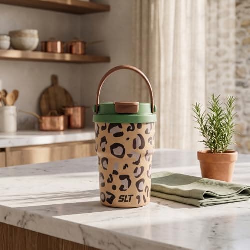 Travel Mugs,450ml Insulated Coffee Cup with Leakproof Lid Carry Handle — view 5