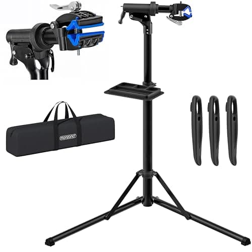 Monzana® 50kg Bike Repair Stand with Tool Tray, Tyre Levers & Carry Case