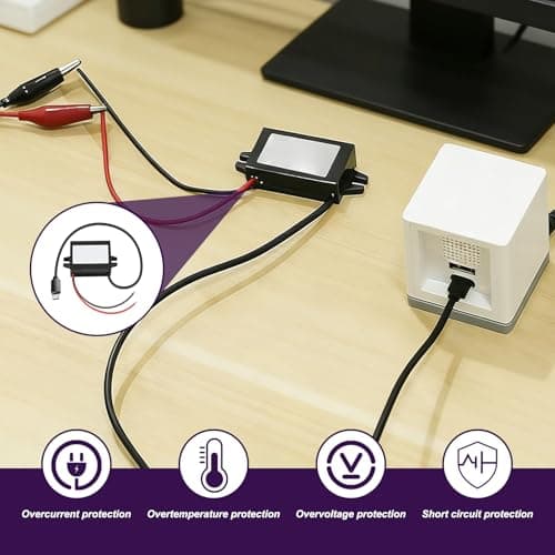 DC 12V 24V to 5V 3A Converter, Voltage Reducer 12V to 5V Car Power Step Down Converter with USB C Adapter, Waterproof DC-DC Buck Voltage Regulator for Car, Truck, Boat, RV, Solar Energy Systems, GPS — view 4