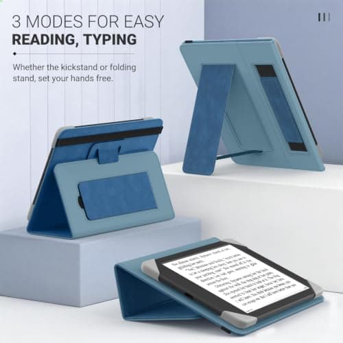 MoKo Universal Case for 6 inch kindle eReaders and Tablets, Blue Vintage — view 5