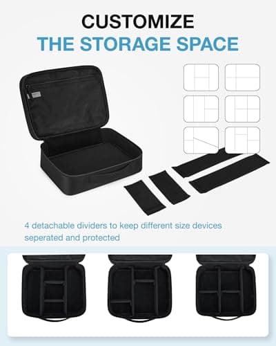 bagsmart XL 2-Layer Electronics Cable Organiser Travel Tech Accessories Bag — view 4