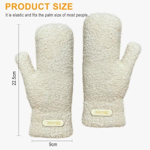 Winter Gloves for Women Arctic Velvet Mittens Thick Fleece Thermal Gloves — view 6
