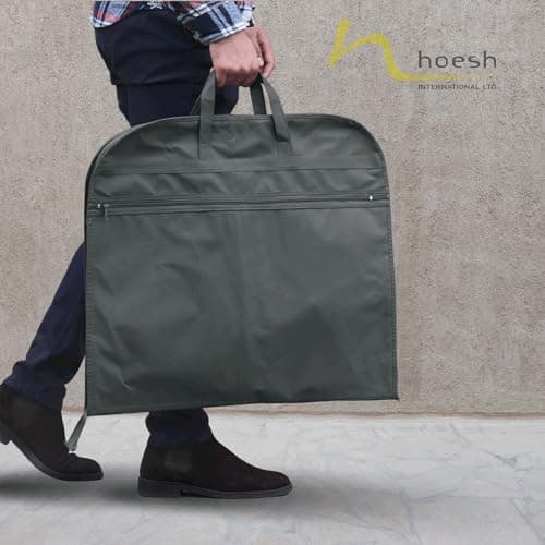 Hoesh Men Breathable Travel Suit Carrier Cover Garment Bag Grey Full Length Zip (3) — view 5
