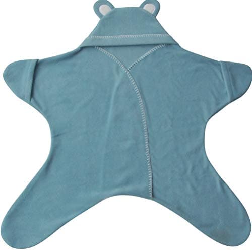 Baby Wrap blanket in Luxury Gift Box by BABY BLISS Star Wrap Fleece for Newborns Infants and Toddlers 2 – 12 Month’s Boy Girl Super Soft Great for Travel Strollers and Car Seats (Blue) — view 5
