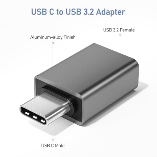BASESAILOR USB C to USB Adapter 3Pack,USB to USBC Cable Converter Adaptor — view 2