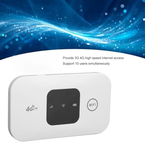 Portable WiFi Travel Router for Travel - 4G/5G Mobile WiFi Portable Hotspot Router with SIM Card Slot,Pocket-Sized MiFi Modem for Travel & Remote Work,4G LTE Mobile WiFi Hotspot for Outdoor (E) — view 5