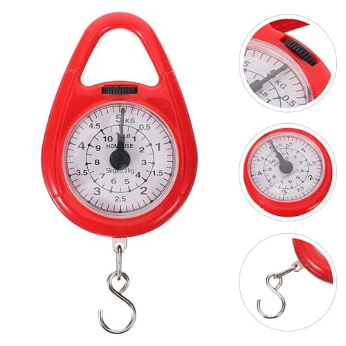 UKCOCO Portable Mini Luggage Scale with Practical Hook 5kg Capacity Steel and Abs Plastic Travel Handheld Spring Balance for Shopping and Fishing — view 6