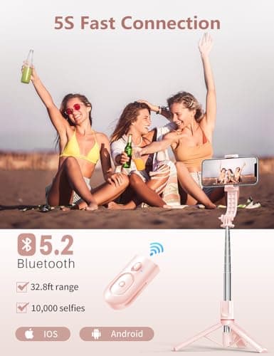 Selfie Stick Tripod for iPhone, Mobile Phone Tripod Stand with Lights — view 4