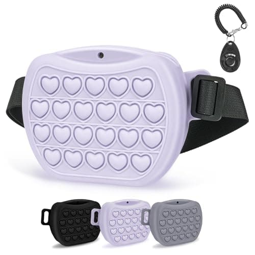 Adiwo Dog Treat Silicone Bag, Pet Treat Training Pouch, Portable Container Clamp, Dog Training Bag with Magnetic Closure, Easy to Open, for Pet Training Walking Travel