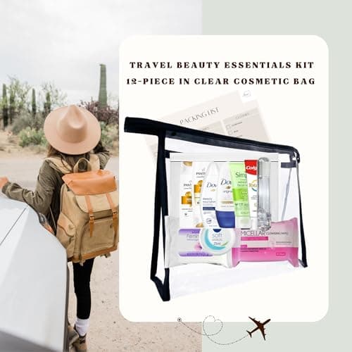 Travel Toiletries Set for Women –13-Piece Mini Toiletries, TSA Approved, Leak-Proof Travel Bag, Travel Toiletry for Holiday or Hospital Over Night Stay — view 5
