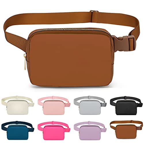 Invool Bum Bag for Women Men, Fanny Pack with Adjustable Straps Crossbody Fashion Waist Pack, Running Belt Bag for Travel Workout Cycling Hiking