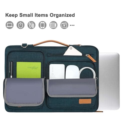 MOSISO Laptop Case 16 inch, 15.6 inch Laptop Bag Men Women, Teal Green — view 4