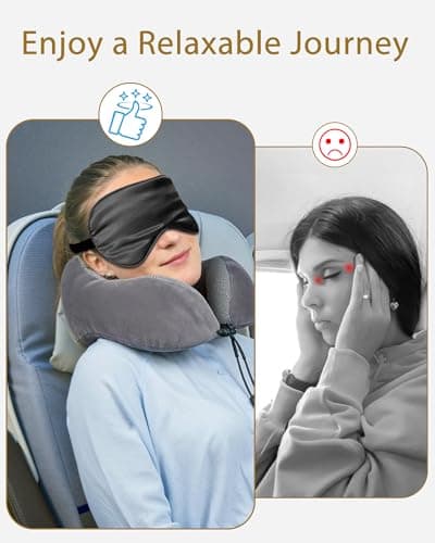JroyJoy Super Soft Silk Sleep Mask, 100% Blackout for Sleeping (4 Packs) — view 4