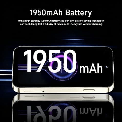 Longben Mini Unlocked Smartphone, Android 12.0 Small Phone, 3.88", 4G Dual SIM, 1950mAh, Face ID GPS WiFi OTG, Beige 4+64GB — view 5