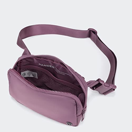 Pander Belt Bag Large 2L, Nylon Fanny Pack Purse for Women and Men with Adjustable Strap, Purple Lavender, L, Solid — view 5