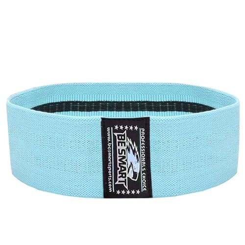 Fabric Resistance Bands Exercise Band Workout Fitness Bands for Hips & Glutes Non-Slip Booty Bands for Women Men Beginners Athletes Strength Training Yoga Pilate Fitness (Aqua, Heavy)