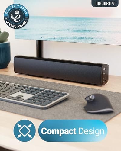 MAJORITY Bowfell Bluetooth Sound Bar for TV, 50W 2.0 Stereo Soundbar — view 4