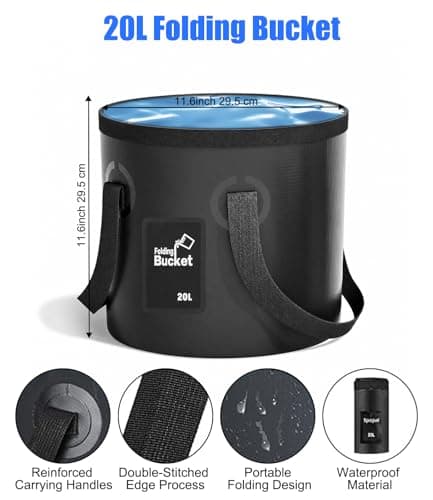 Portable Shower for Camping with Temperature Display: 6000mAh Shower Pump — view 2