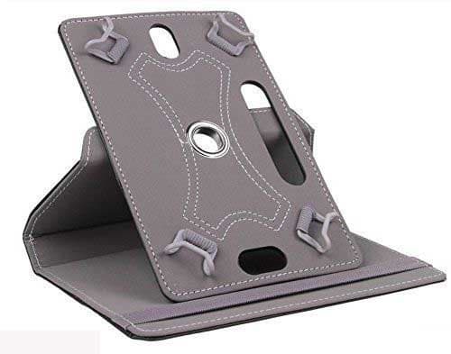 DV 10inch Tablet Case Cover - Universal Leather Stand Case Folio Cover Magic Leather 360° Rotating Case Fits for ALL 10" Inch & 10.1" Inch Android Tablets tab (Pink) — view 3