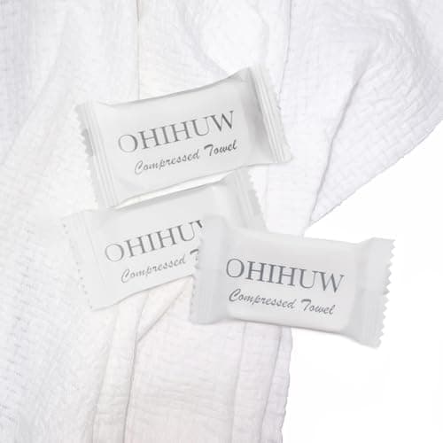 Disposable Towel Thicker Style Magic Compressed Towel Large Size Coin Tissue Portable Washcloth Reusable for Travel Camping Hiking Outdoor Sports Beauty Salon — view 5
