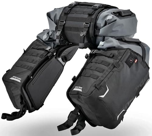 Lone Rider Rackless Motorcycle Saddlebag Panniers 70L Waterproof BMW GS Fit