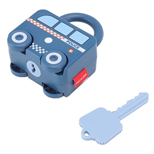 Adfaga Learning Locks Educational Slideable Car Shape with Keys for Fine Motor Skills Development Early Learning Puzzle Game for Boys Girls Ages 6 Months and Up Travel Birthday Ch — view 3