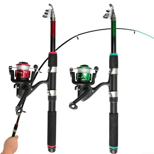 Complete Fishing Starter Kit Rod Reel Tackle Box(Green Rod Set) — view 3
