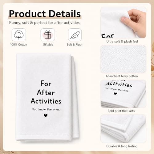 SJAUBKJOG Gifts For Boyfriend, Cotton Towel 35x75cm Couple Gifts — view 3