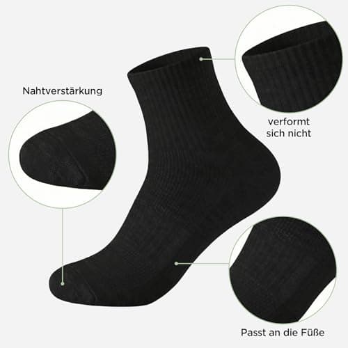 Briyat Bamboo Socks Womens, Breathable Running Sports Socks 6 Pack 3-5 — view 6