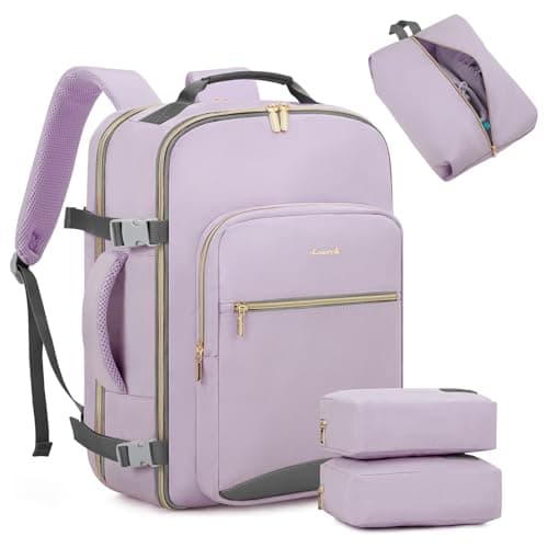 LOVEVOOK Carry On Backpack for Women, 40L Travel Backpack Womens Cabin Bag