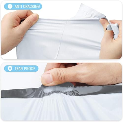 Switory Parcel Bags Postage Bags,for Posting Clothes Poly Postal Bags Self Seal Mailing Bag for Clothes Envelopes Postage Bag for Packaging, 25Pcs - White (10X13Inch) — view 3