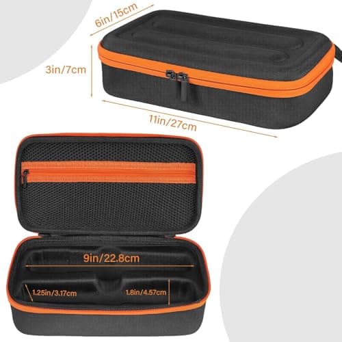 Wireless Microphone Case Compatible with JBL PartyBox Wireless Mic - 2X Digital Wireless Microphones,Protable Mic Travel Bag Storage Box for Receivers, Adapters, AA Batteries,Charger (Box Only) — view 5