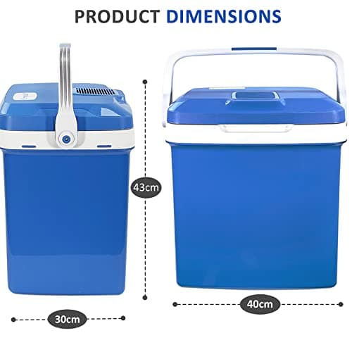 Crystals Thermoelectric 24L/26L 240V AC & 12V DC Electric Cool Box, Heating and Cooling Functions, Portable Travel Cooler Box Camping Car Mini Fridge (26L Cooler & Warmer) — view 4