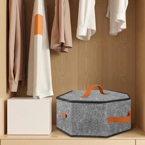 Duty Polyester Hat Storage Box with Reinforced Cardboard Side Shoulder Strap Included Stackable Travel Case Large Capacity Storage Box — view 2