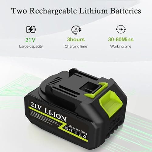Cordless Pressure Washer,21V Portable Power Washer with 2 * 2.0Ah Batteries — view 5